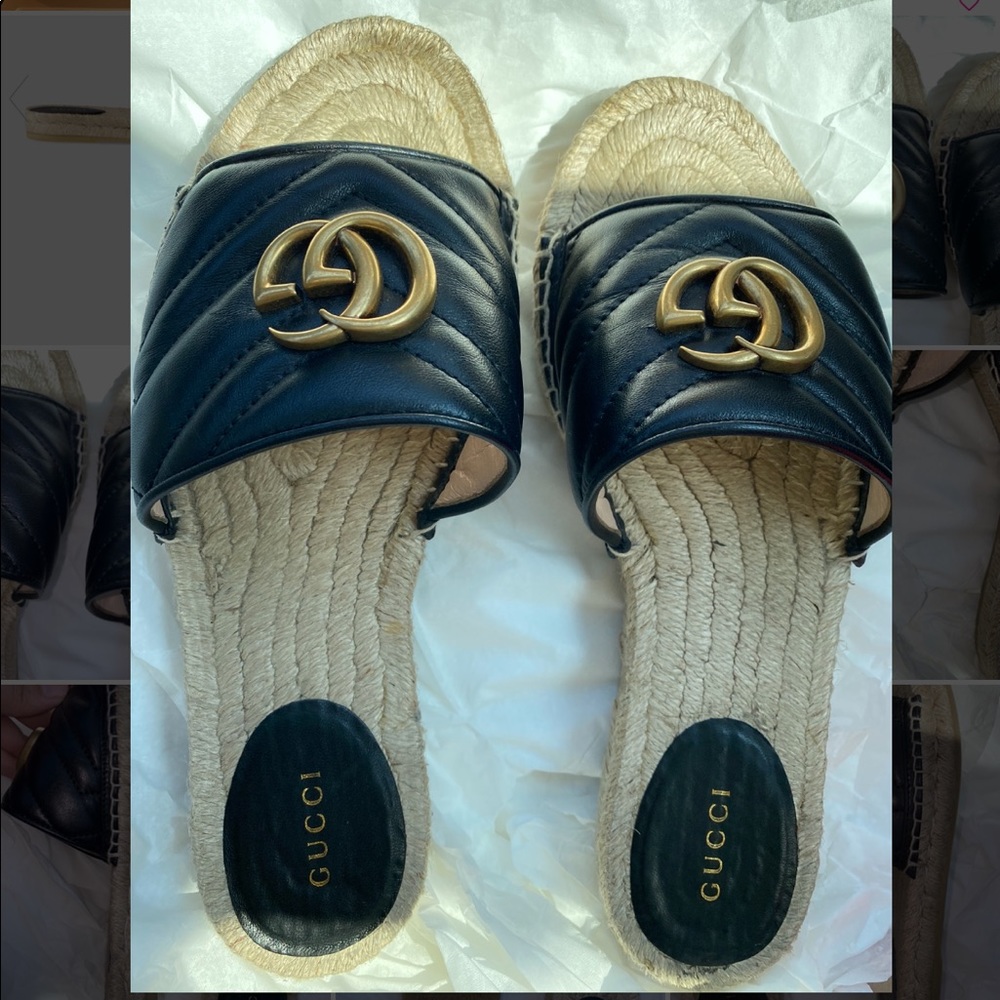 Gucci Pilar GG Matellasé Espadrilles